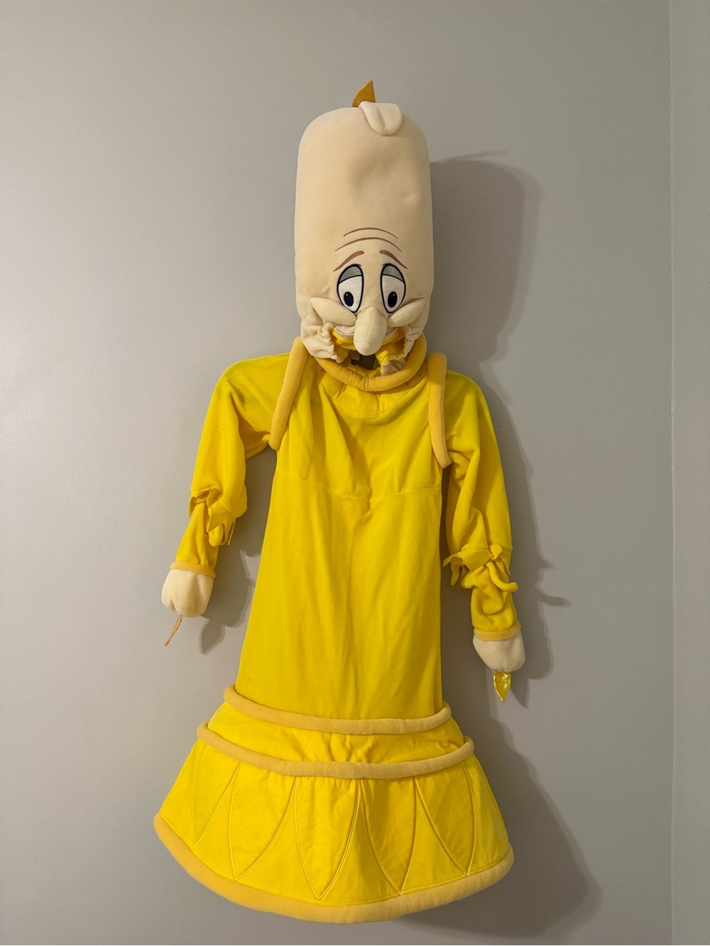 Disney Store Beauty and the Beast Lumiere Costume Kids XS Candle